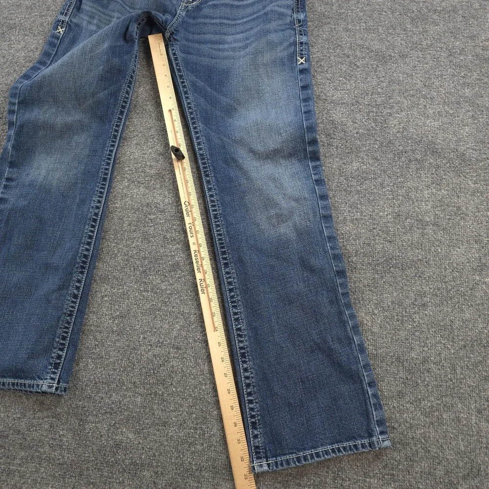 Ariat Jeans Mens 34x33 Blue M7 Slim Fit Straight Leg Coltrane Stretch Denim Work